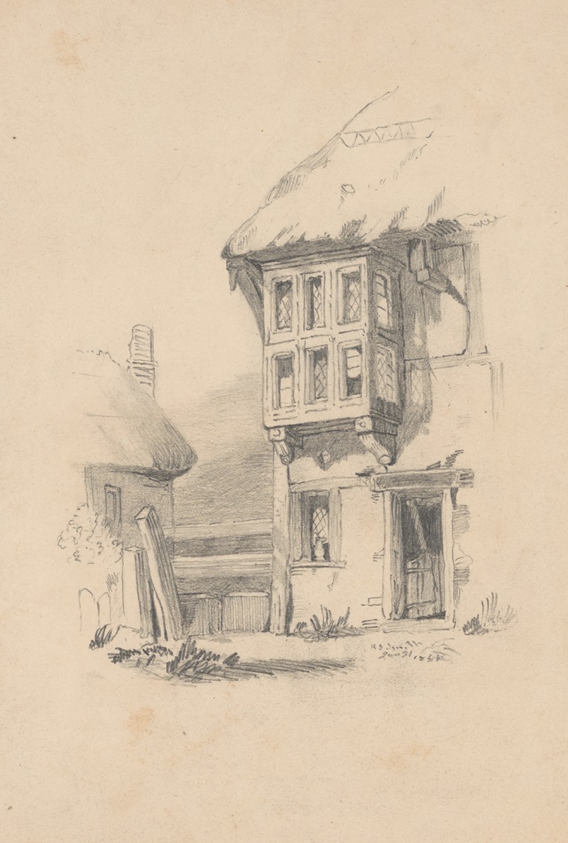 Richard Sanger Smith - Pencil exercise, no. 7 – half-timbered house