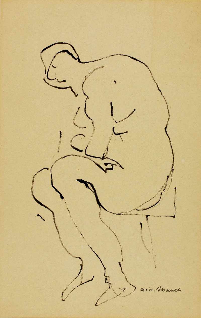 Alfred Henry Maurer - Seated Nude