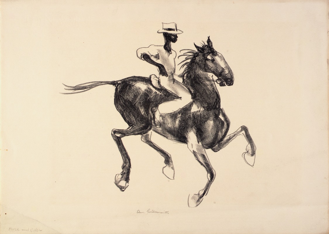Anne Goldthwaite - Horse and Rider