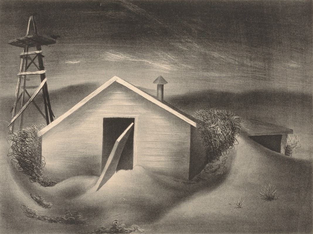 Anonymous - Landscape with Shack after Windstorm