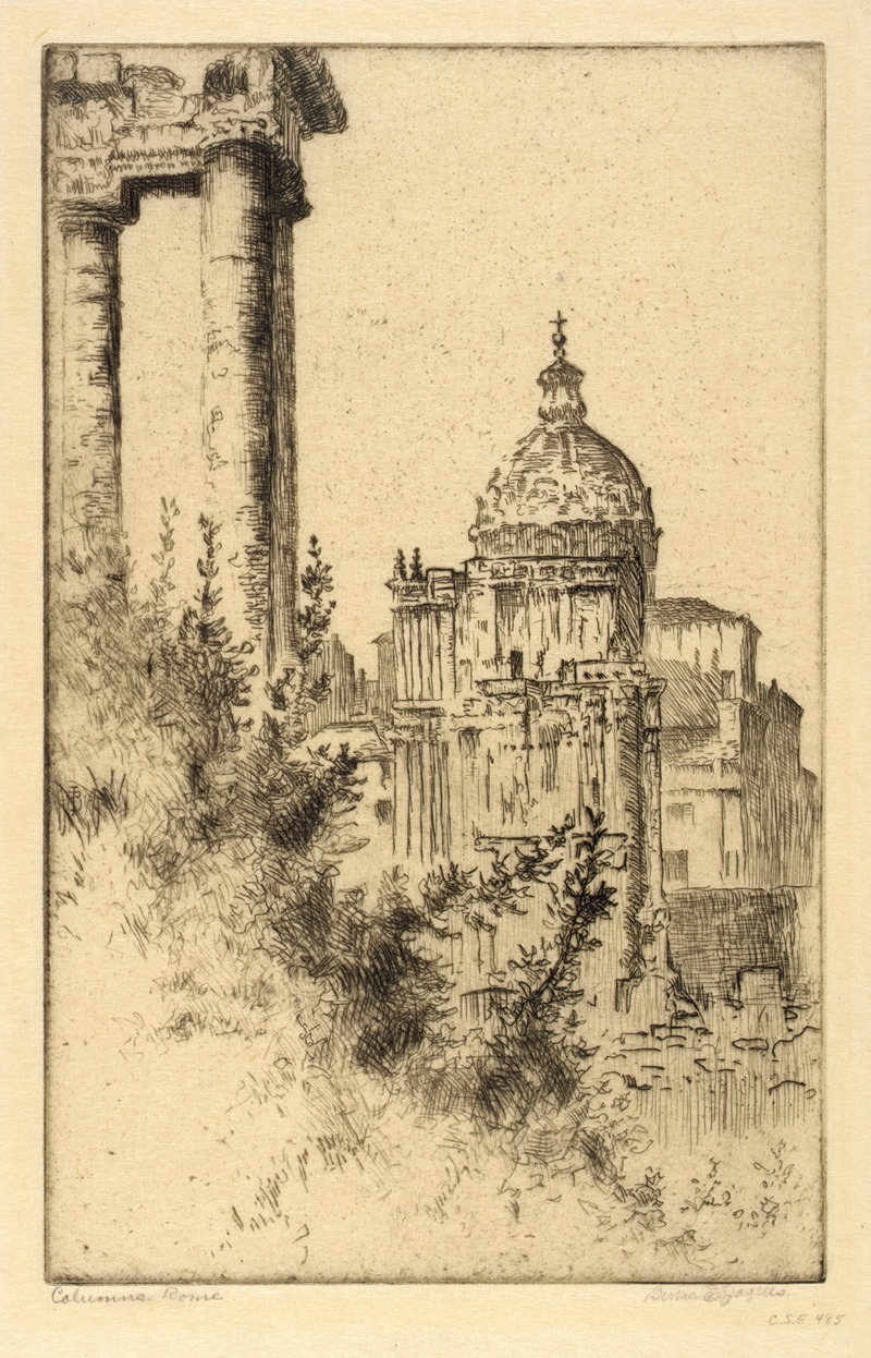 Bertha Jaques - Columns, Roman Forum