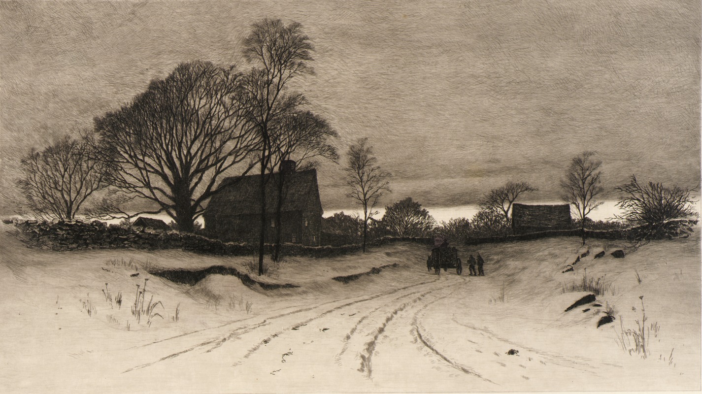 Charles Frederick William Mielatz - Rural Winter Scene
