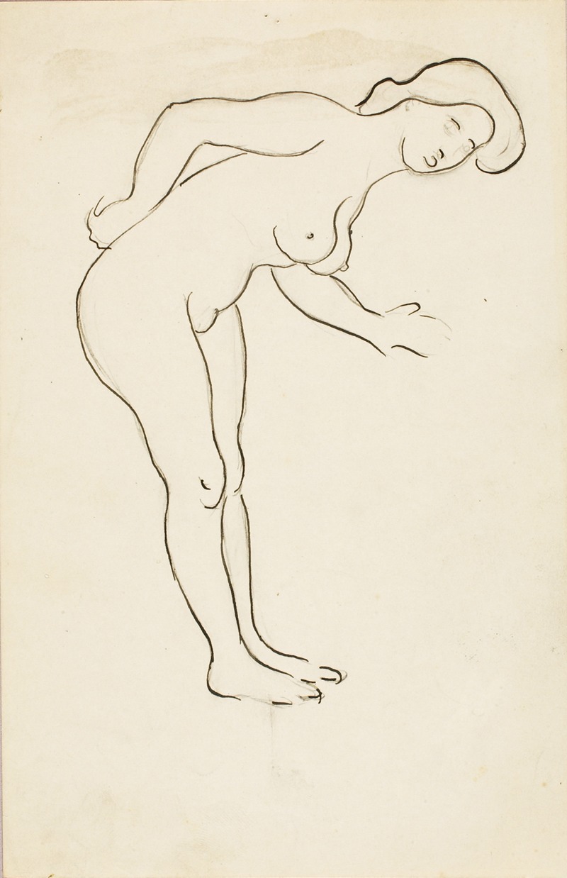 Carl Newman - Female Nude Leaning Over