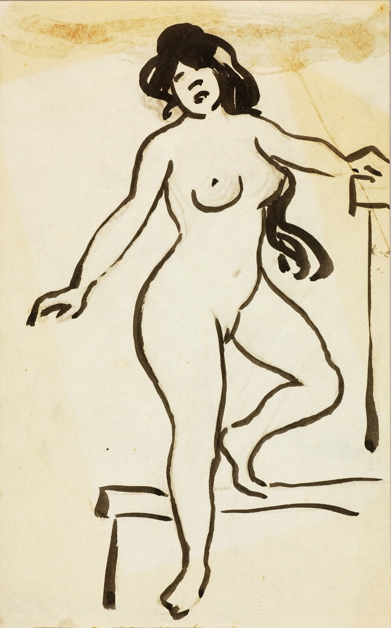 Carl Newman - Female Nude, Standing