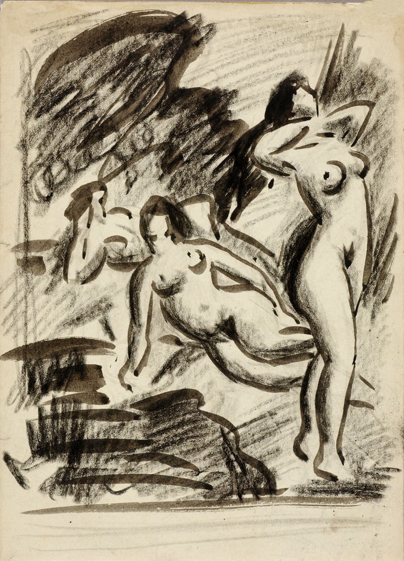 Carl Newman - Group of Three Female Nudes