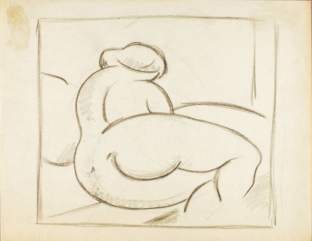 Carl Newman - Reclining Female Nude