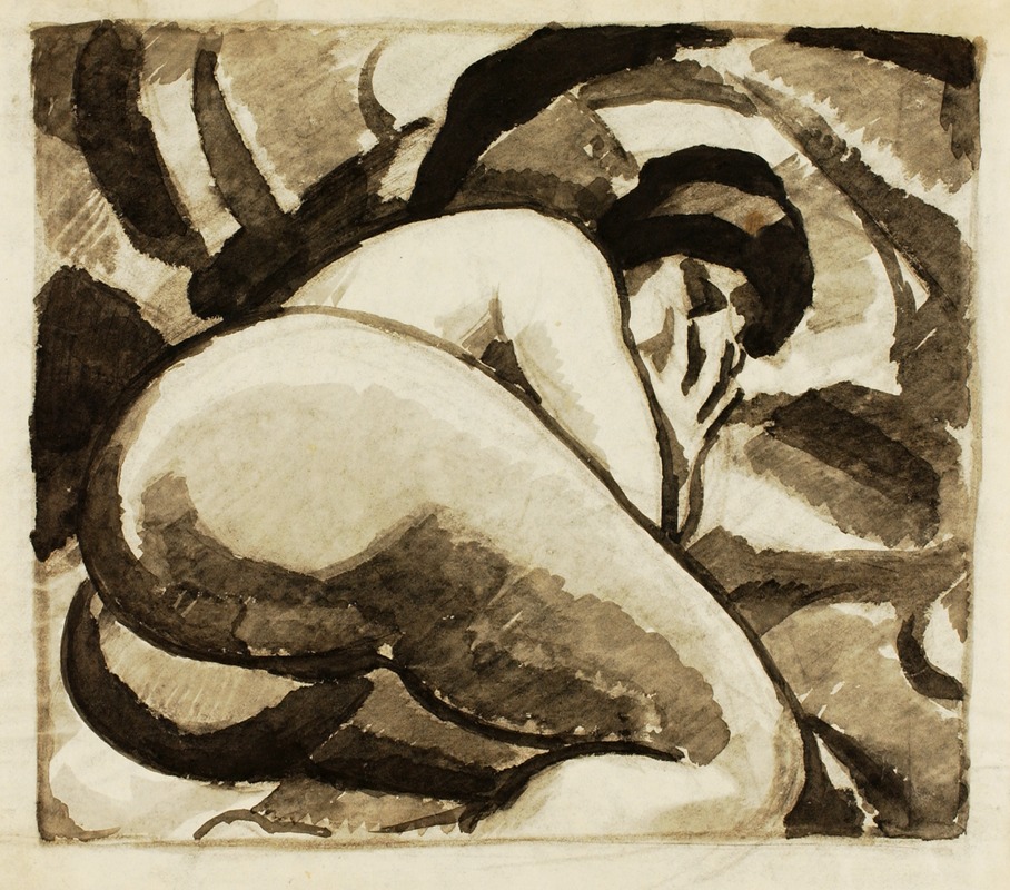 Carl Newman - Reclining Female Nude