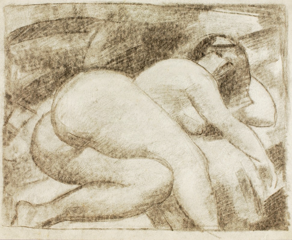 Carl Newman - Reclining Female Nude