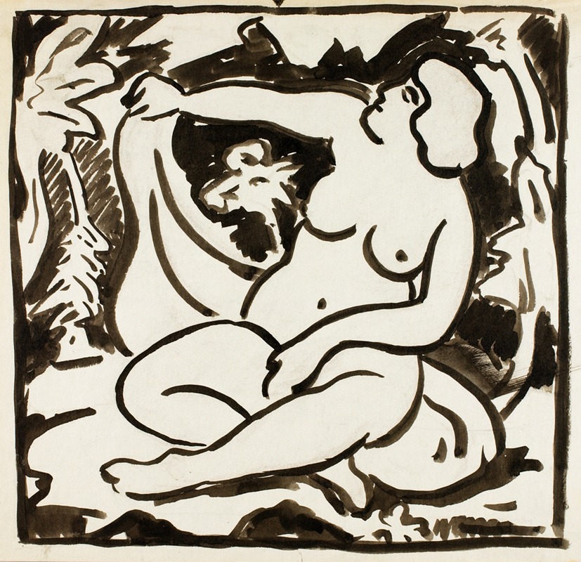 Carl Newman - Reclining Nude