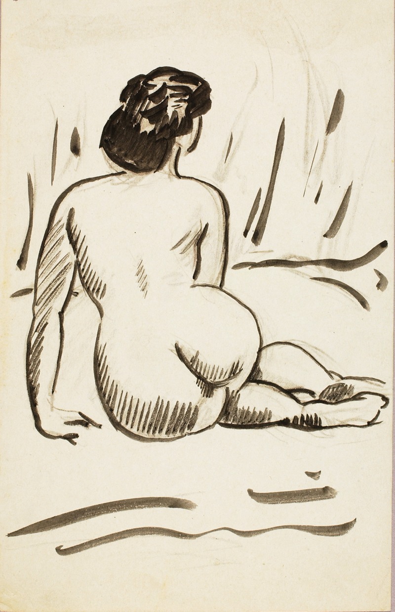 Carl Newman - Seated Nude