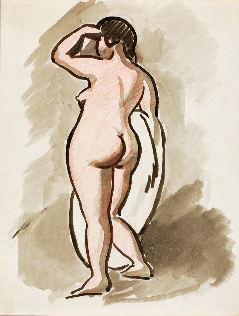 Carl Newman - Standing Female Nude