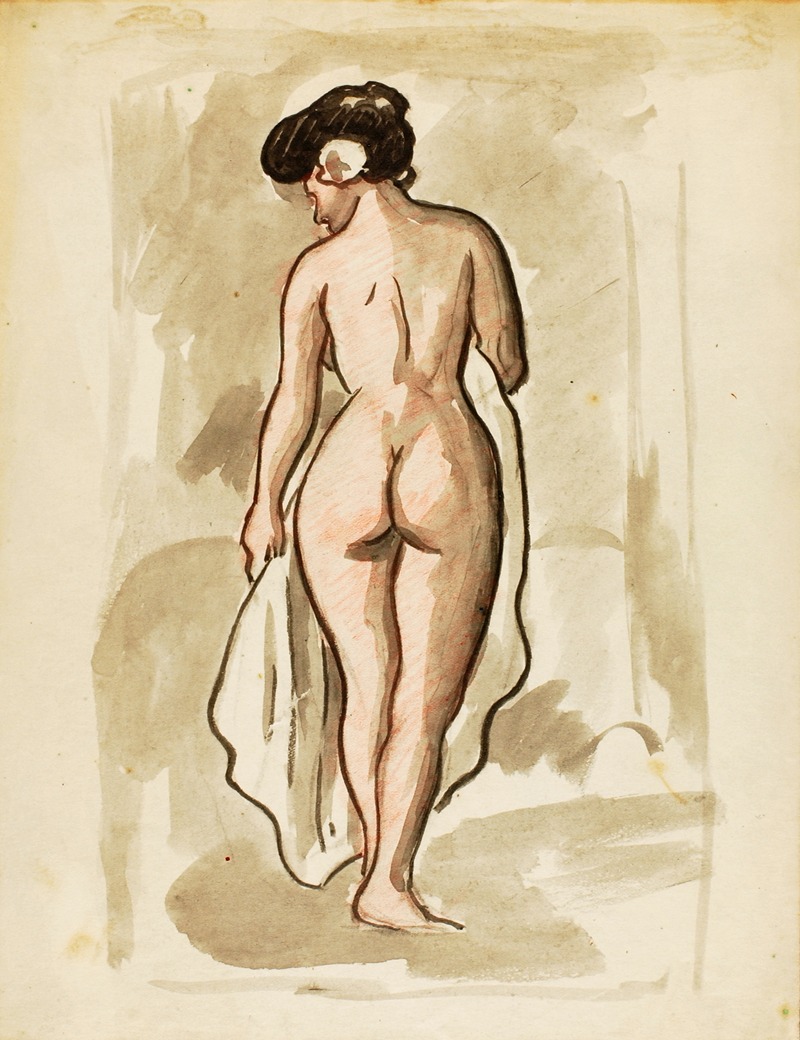 Carl Newman - Standing Female Nude