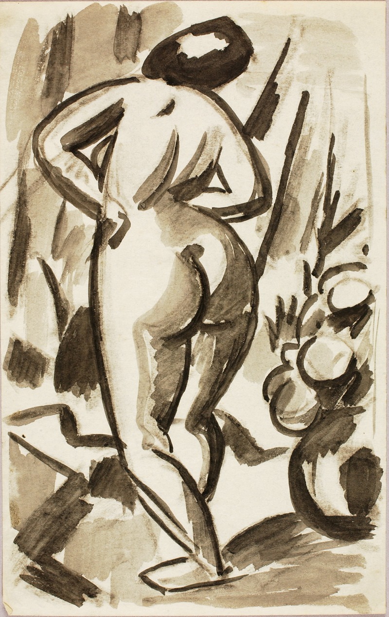 Carl Newman - Standing Female Nude