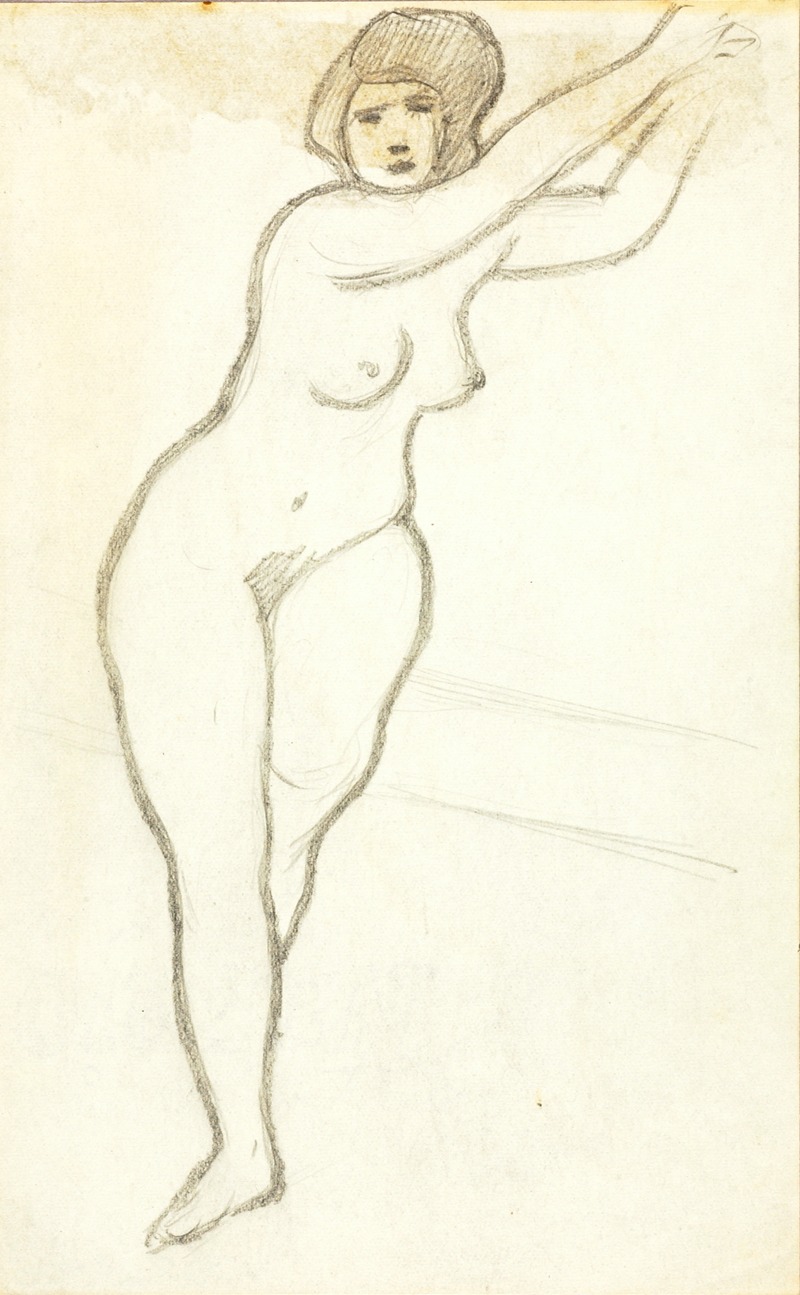 Carl Newman - Standing Female Nude