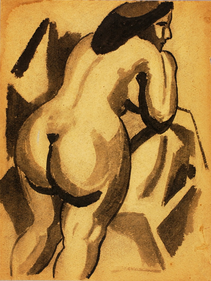 Carl Newman - Standing Female Nude