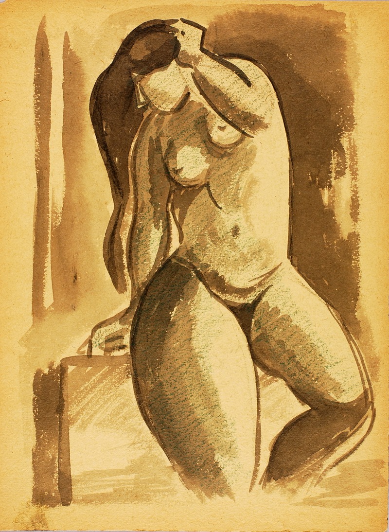 Carl Newman - Standing Female Nude