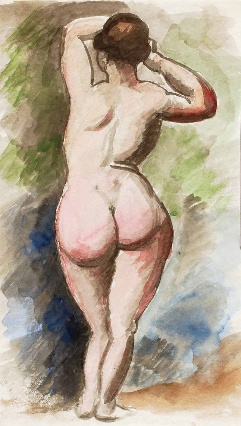 Carl Newman - Standing Female Nude