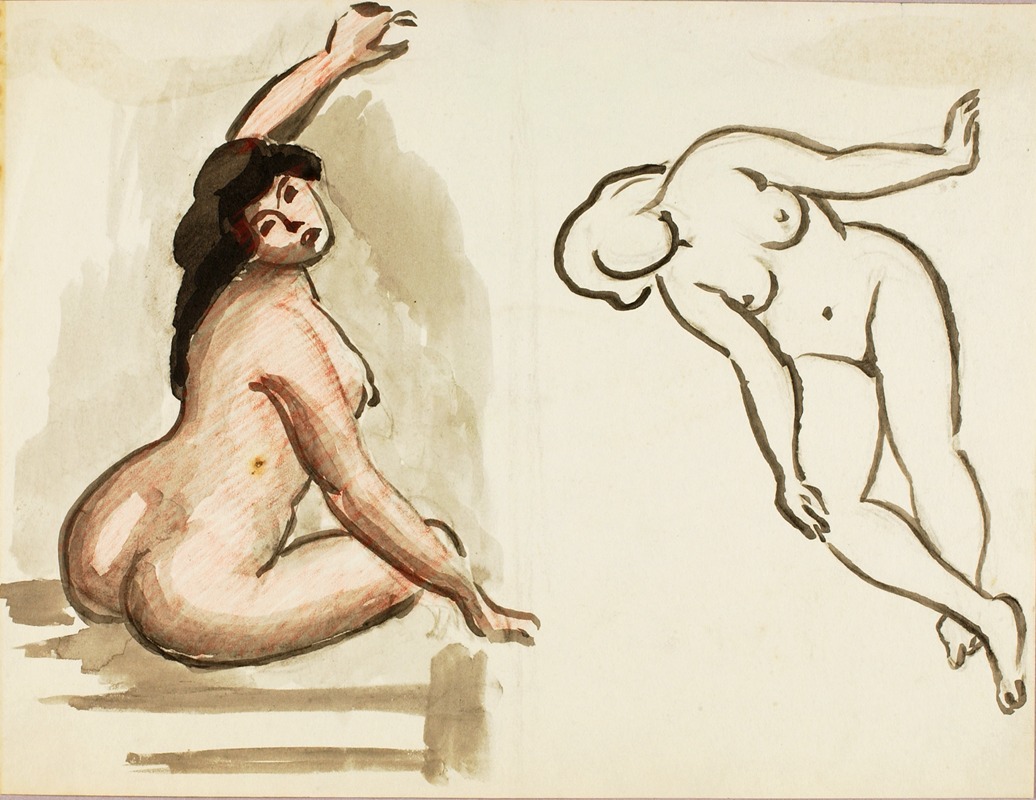 Carl Newman - Two Female Nudes