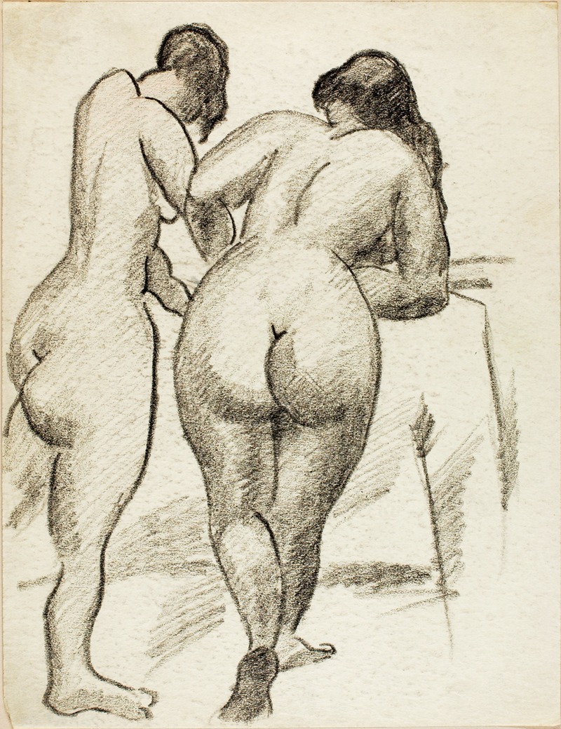 Carl Newman - Two Standing Nudes