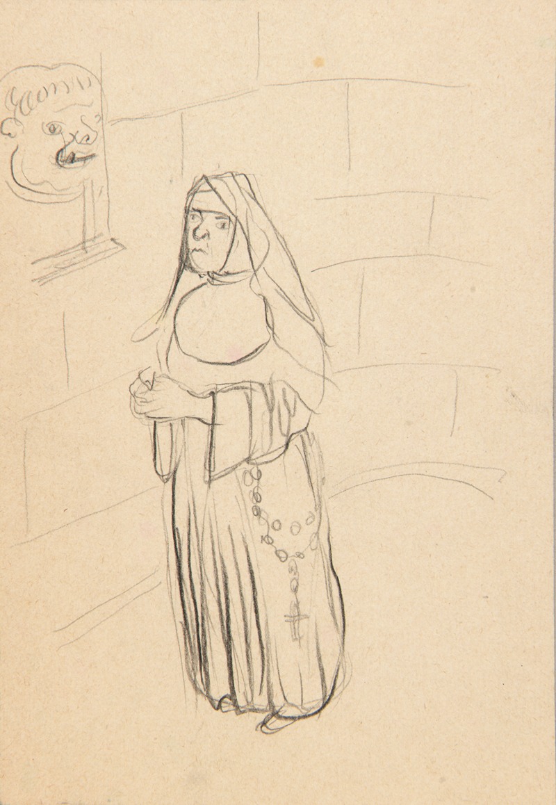 Christoph Voll - Sketch of a Nun