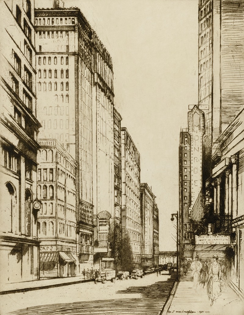 Donald Shaw MacLaughlan - Chicago, Monroe Street