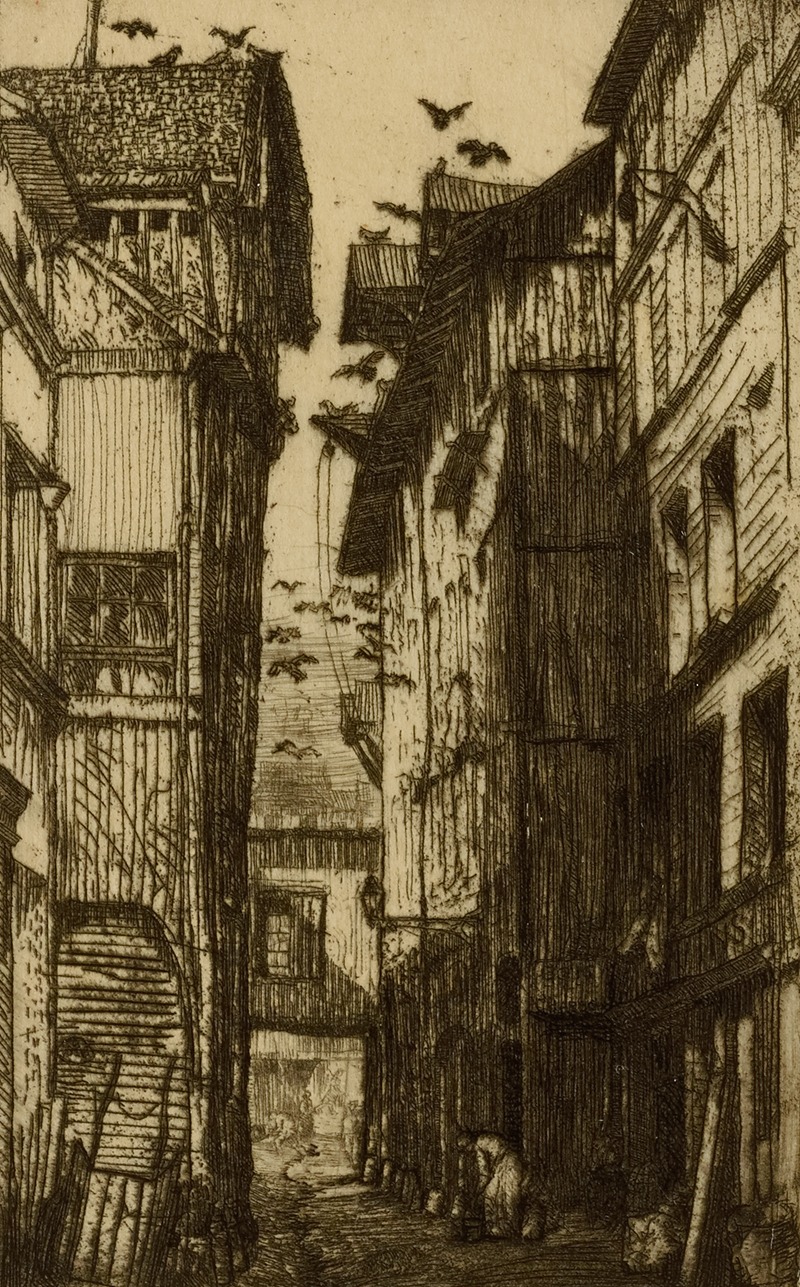 Donald Shaw MacLaughlan - Ruelle des Pigeons, Rouen