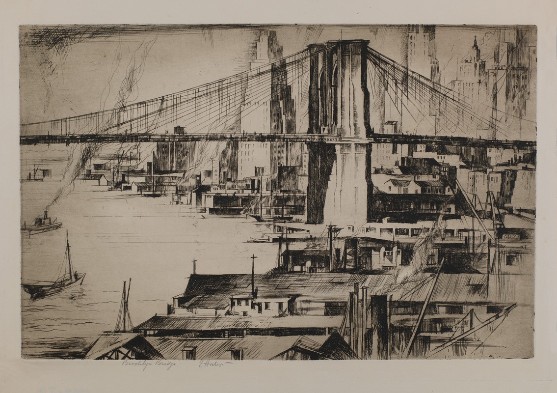 Earl Horter - Brooklyn Bridge