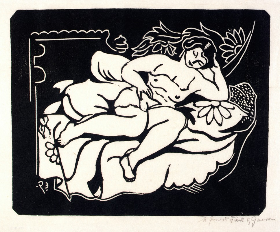 Emil Ganso - Nude on Sofa