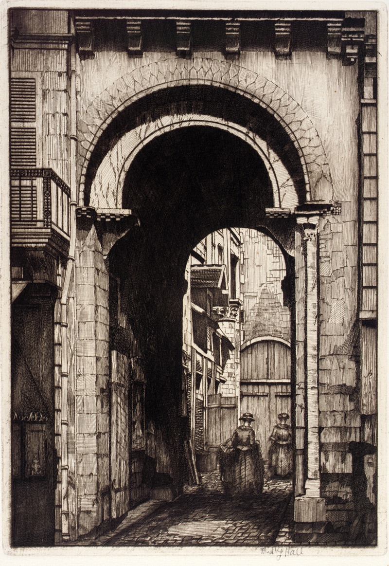 Frederick G. Hall - Ancient Doorway, Nevers