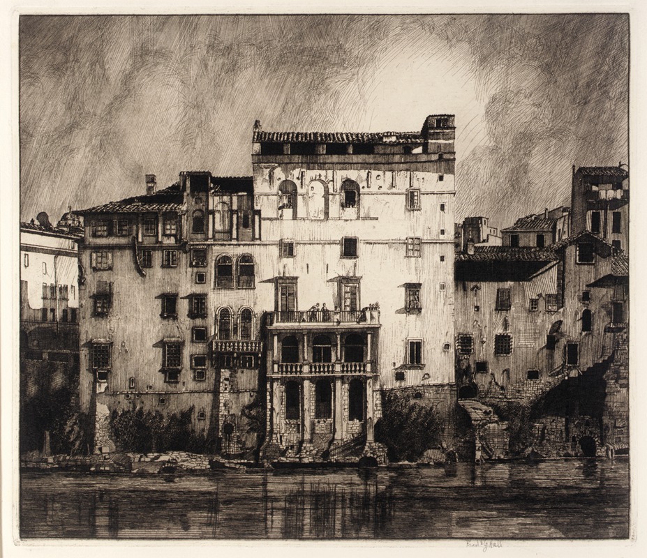 Frederick G. Hall - Old Houses on the Tiber