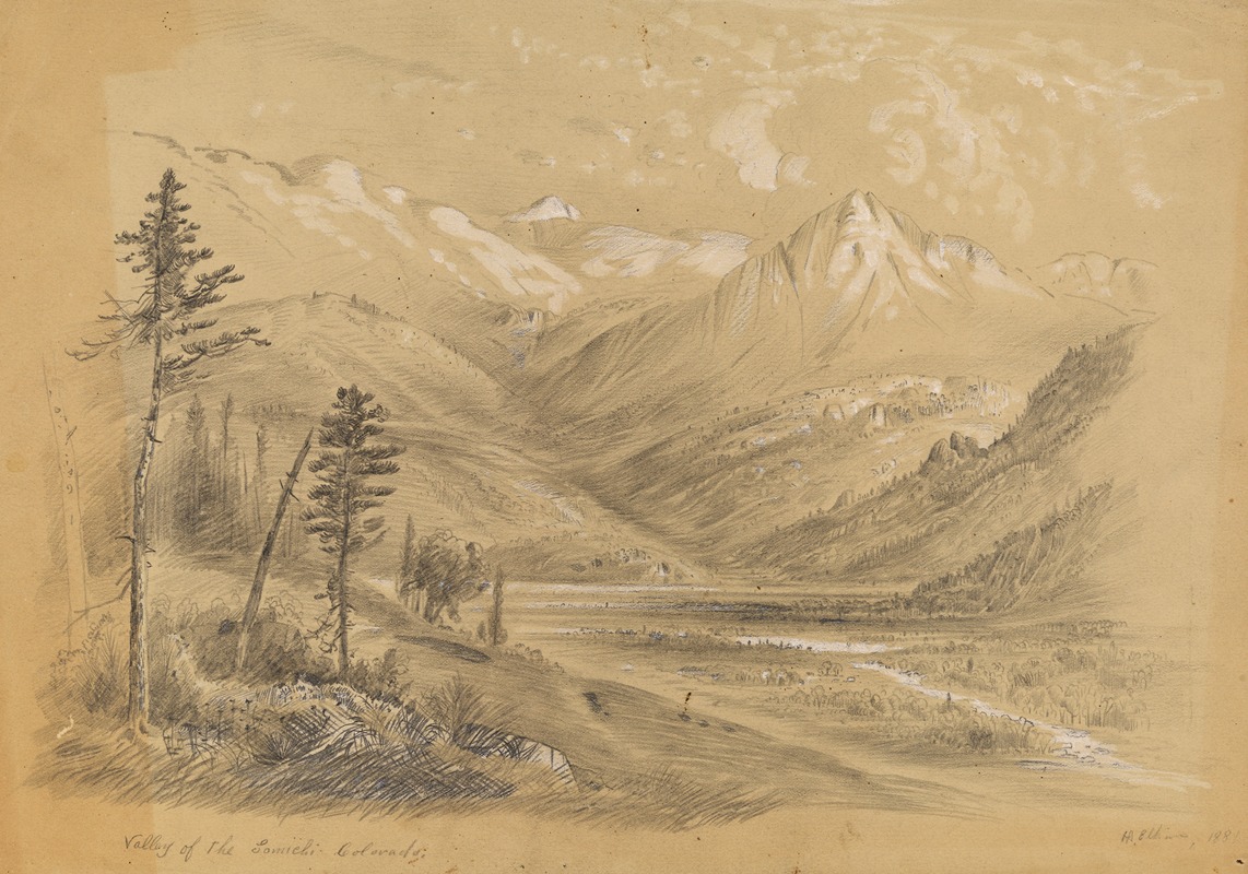 Henry Arthur Elkins - Valley of the Tomichi, Colorado