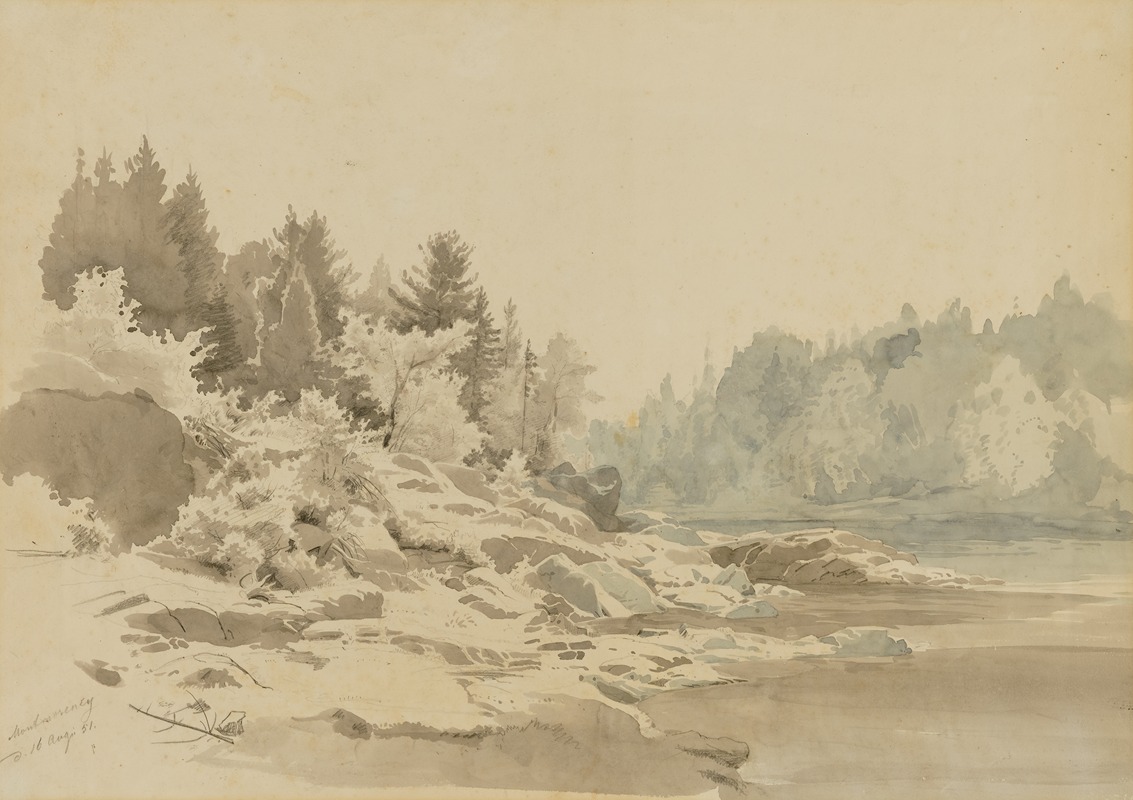 Johann Hermann Carmiencke - Montmorency River, Quebec