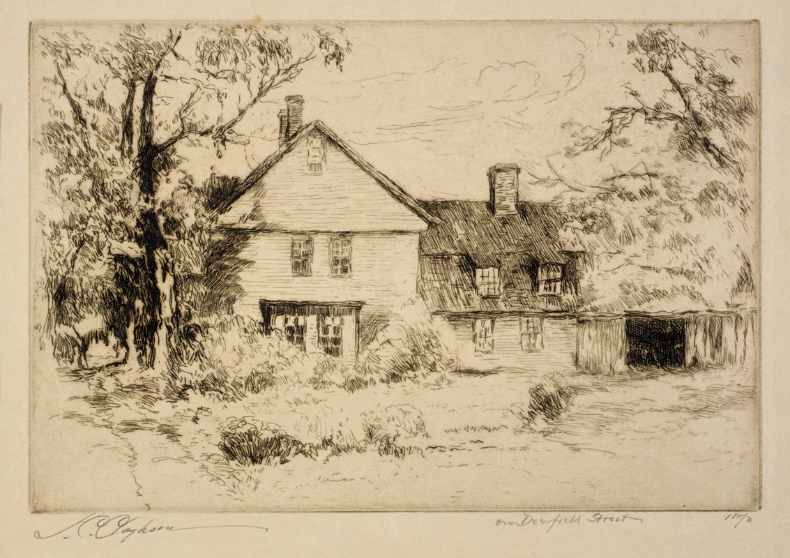 Joseph C. Claghorn - On Deerfield Street (Old House at Deerfield)