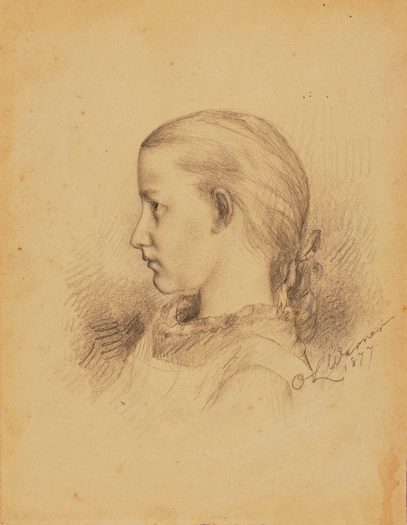 Olin Levi Warner - Portrait of Carrie Elliott Warner