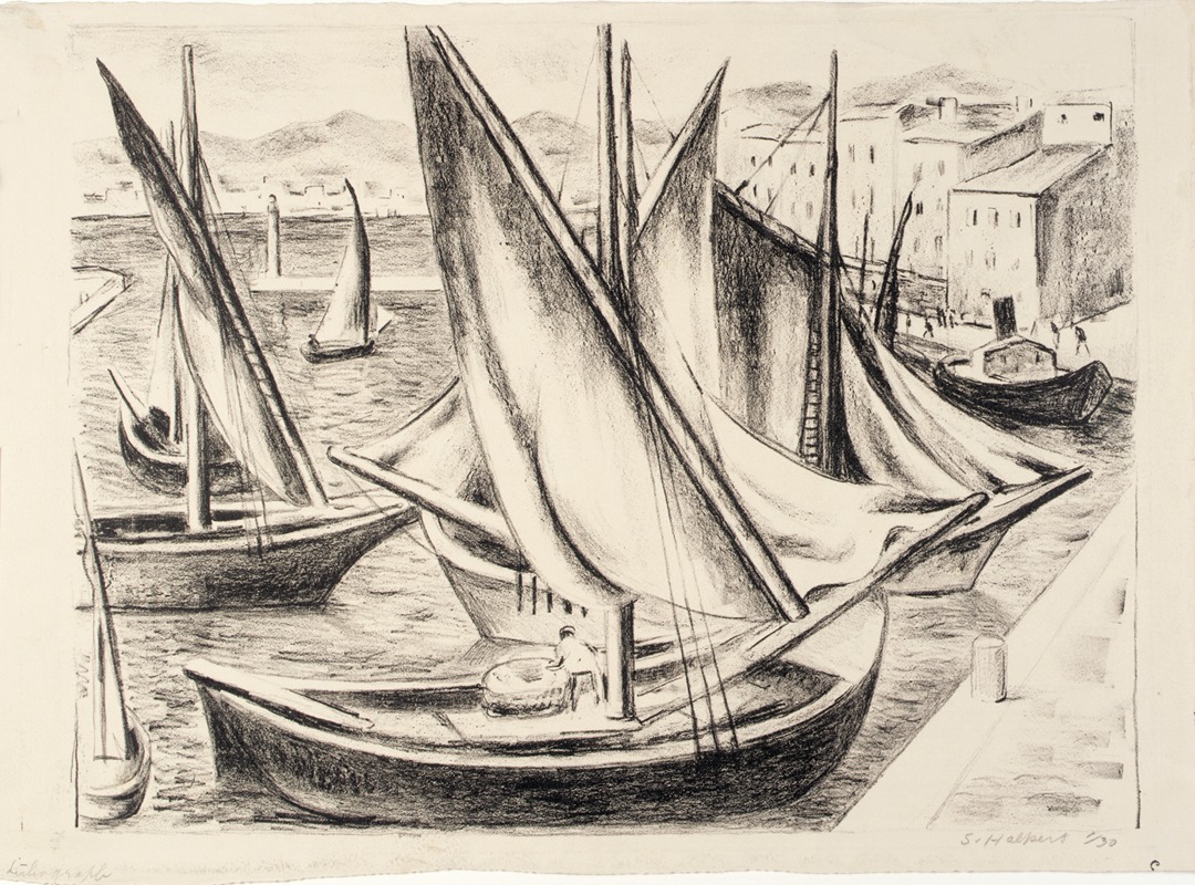 Samuel Halpert - Boats, St. Tropez