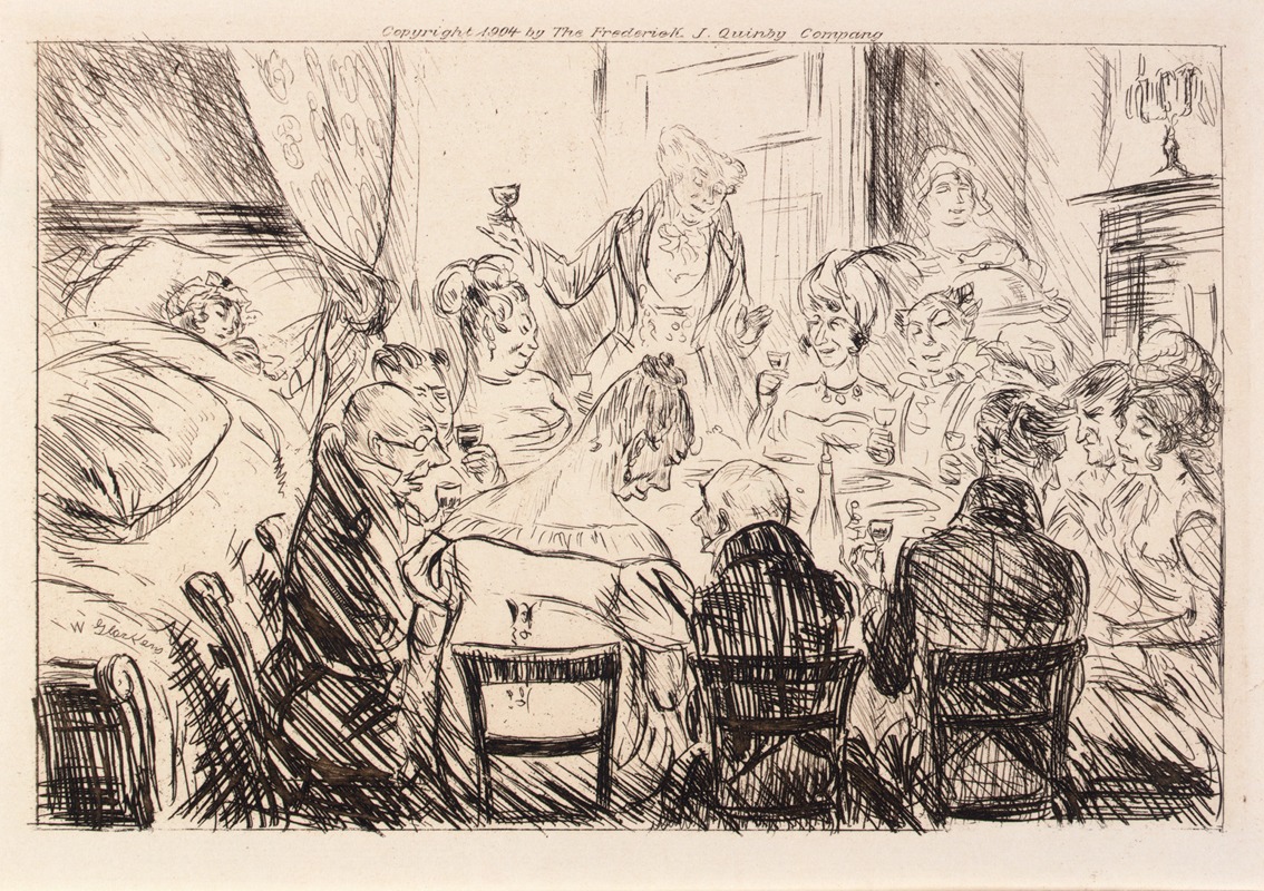 William James Glackens - Nothing Was Heard but the Clatter of Plates and Forks