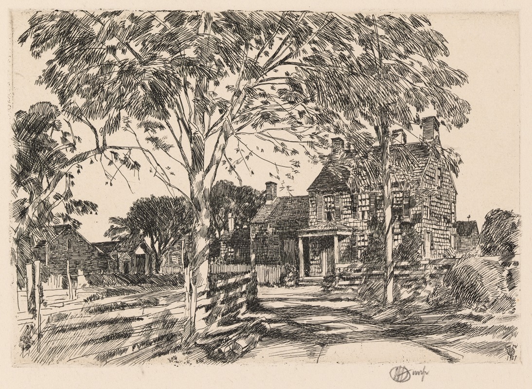 Childe Hassam - Walt Whitman’s Birthplace