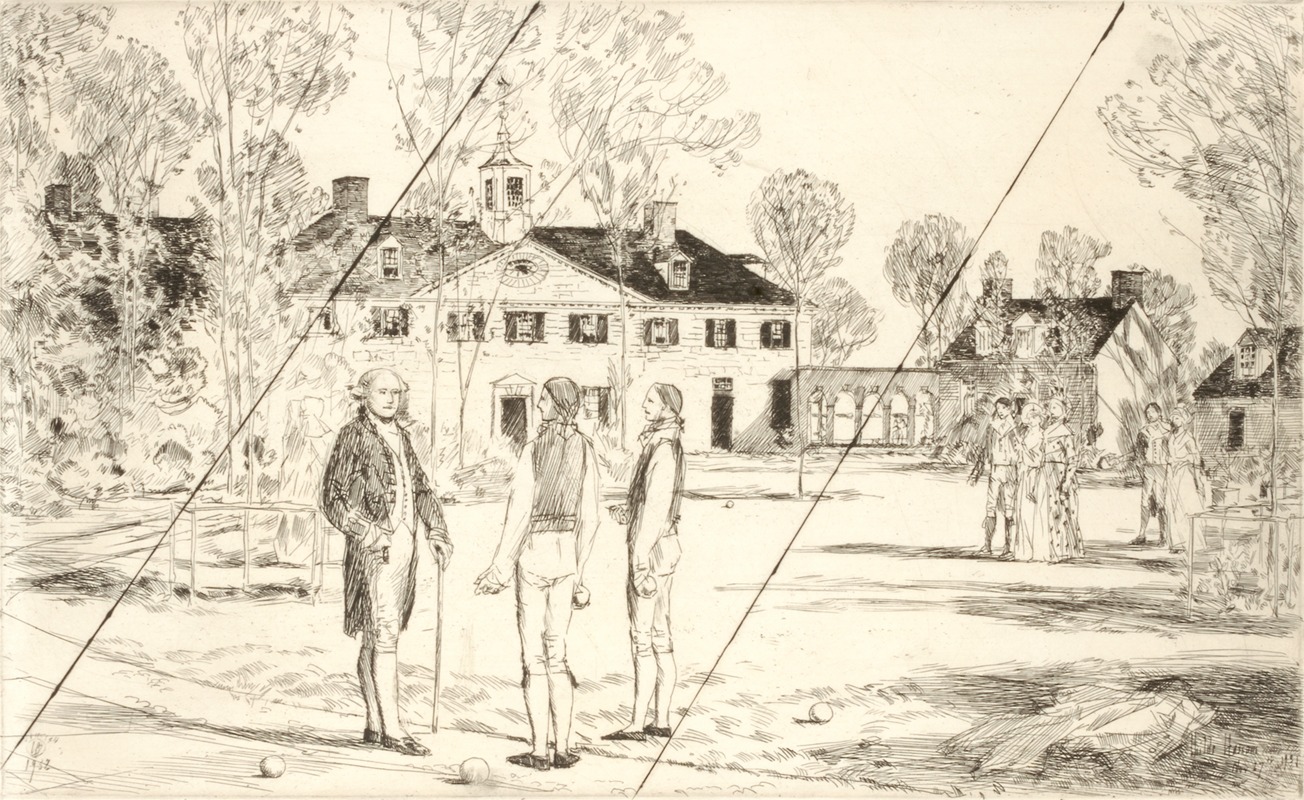 Childe Hassam - Washington at Mount Vernon