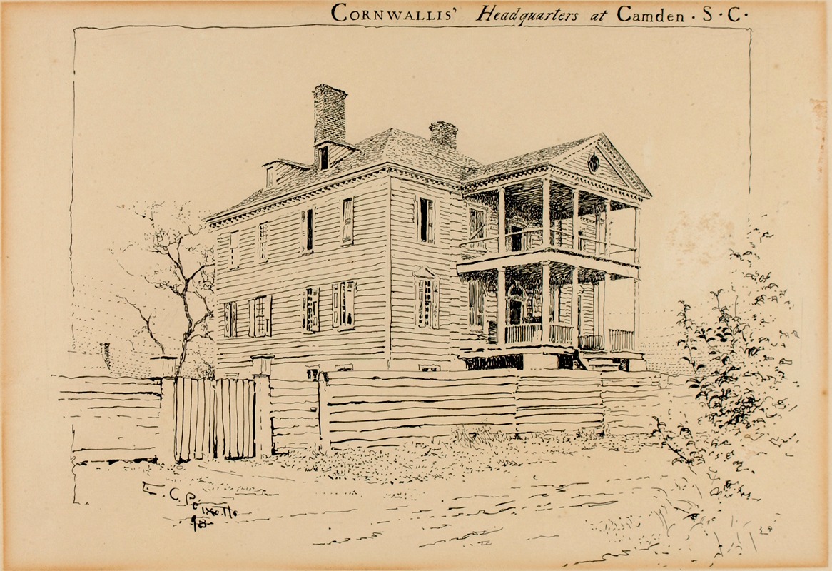 Ernest Peixotto - Cornwallace’s Headquarters, Camden, South Carolina