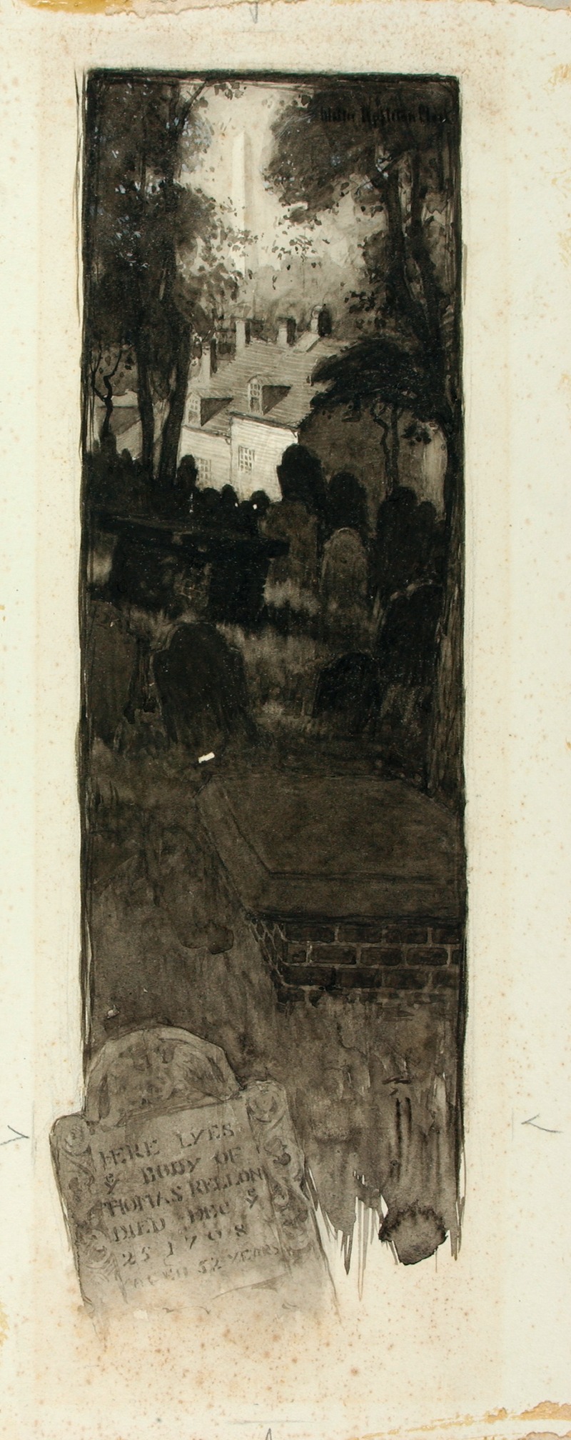 Ernest Peixotto - Graveyard Scene