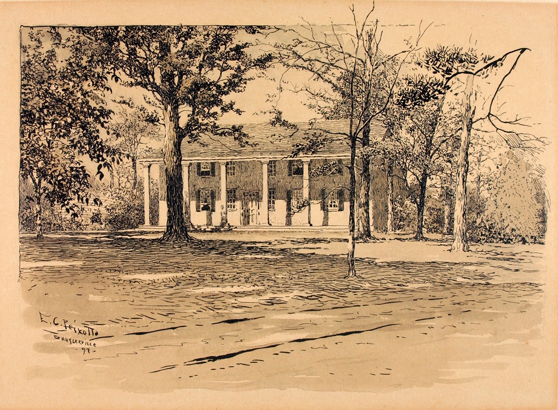 Ernest Peixotto - Saratoga. General Schuyler’s House