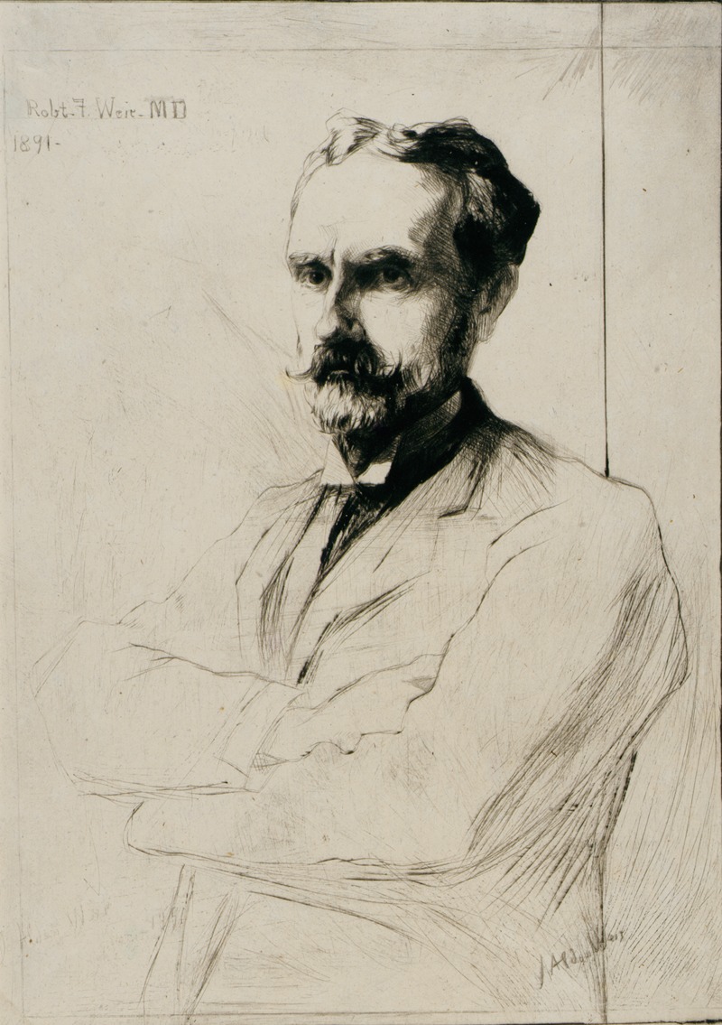 Julian Alden Weir - Portrait of Dr. Robert F. Weir