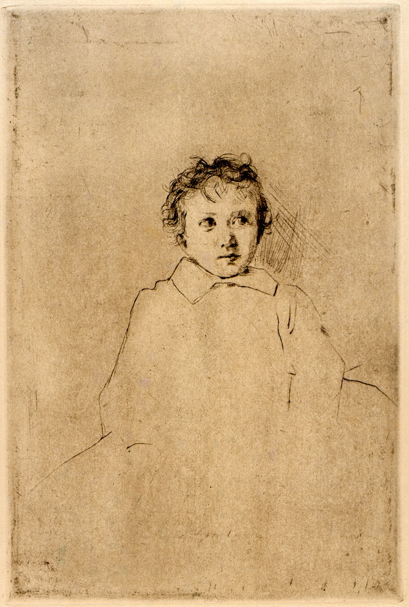 Julian Alden Weir - Sketch of a Child