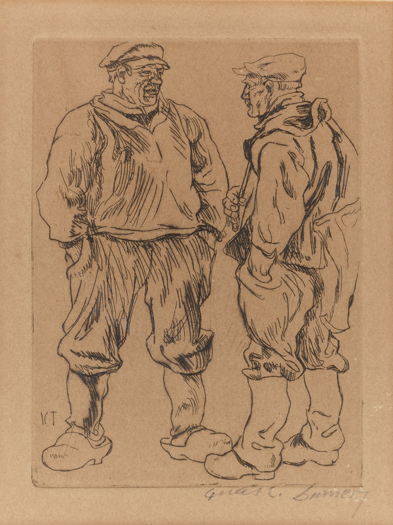Julius Collen Turner - Twee Oostendse vissers