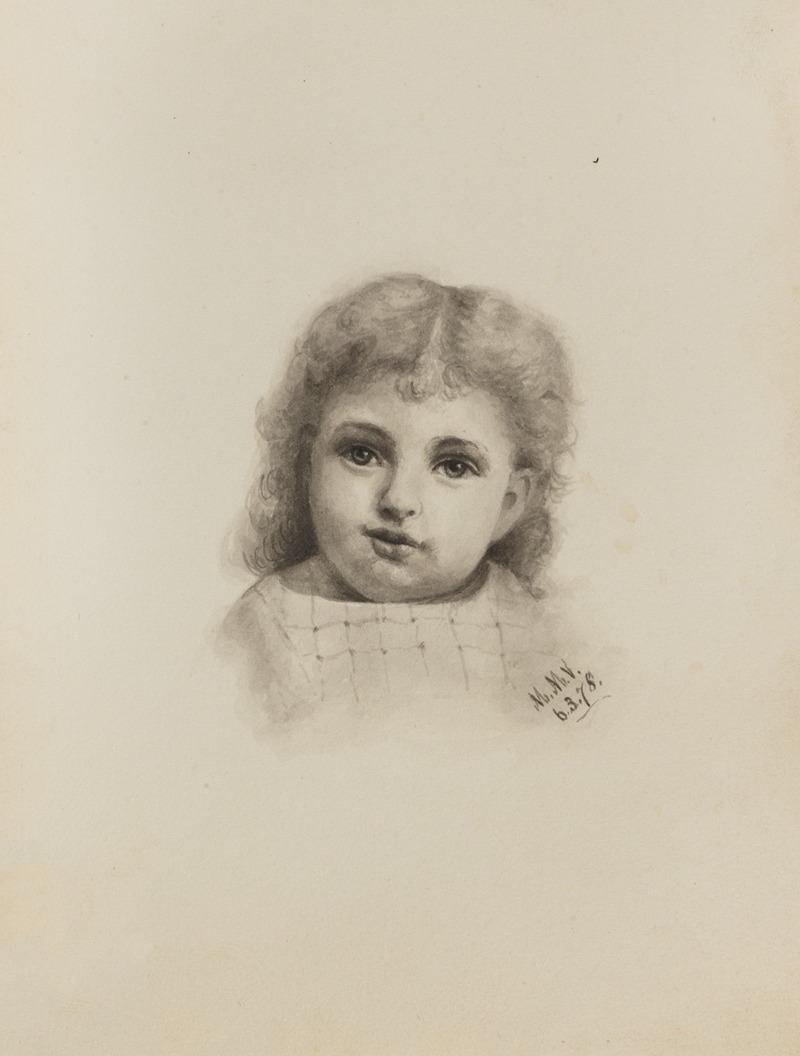 Mary Vaux Walcott - Head of a Child