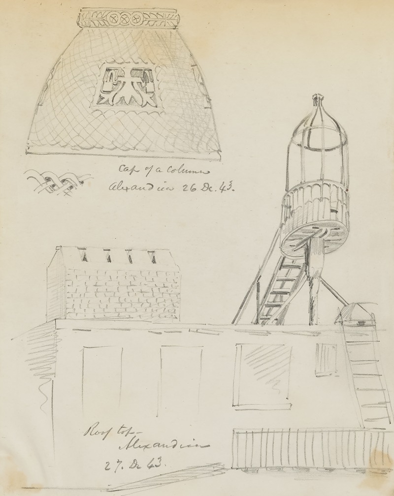 Miner Kilbourne Kellogg - Alexandria (Rooftop;Cap of a Column)