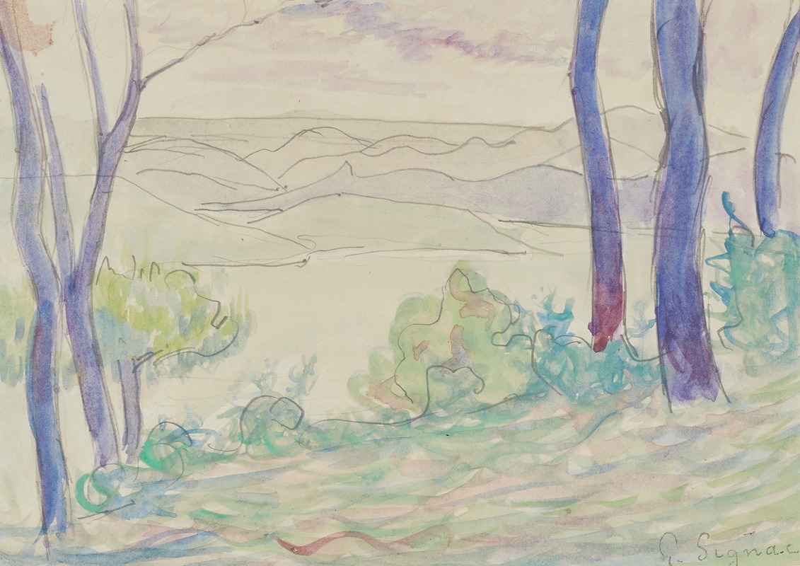 Paul Signac - Paysage méditerranéen