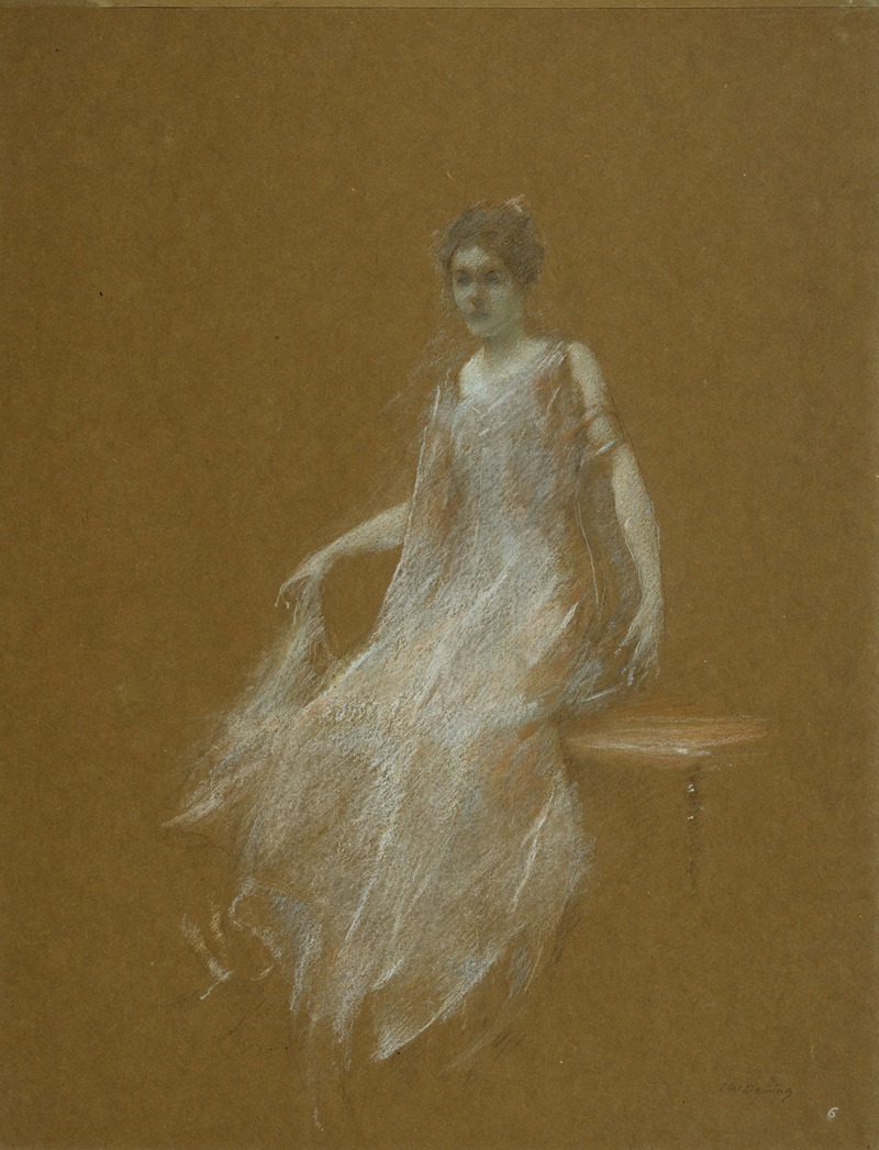 Thomas Wilmer Dewing - Lady in White