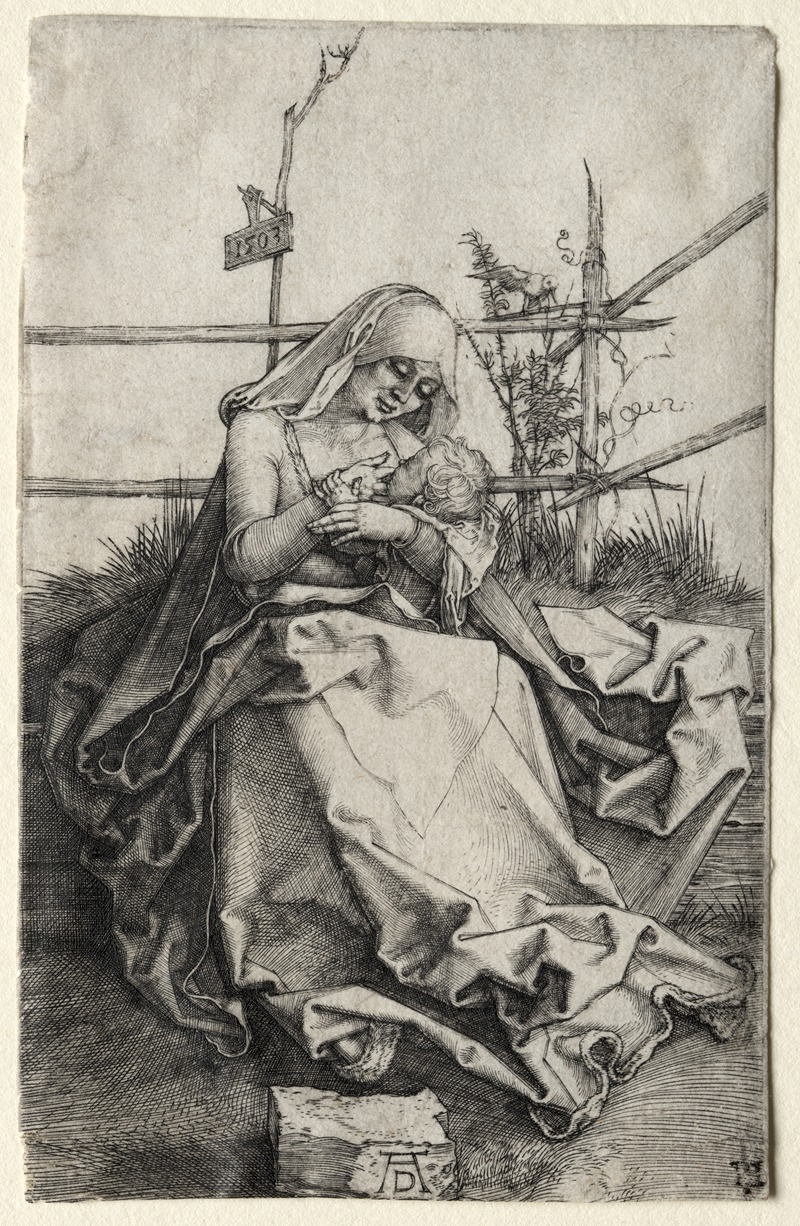 Albrecht Dürer - The Virgin and Child on a Grassy Bench