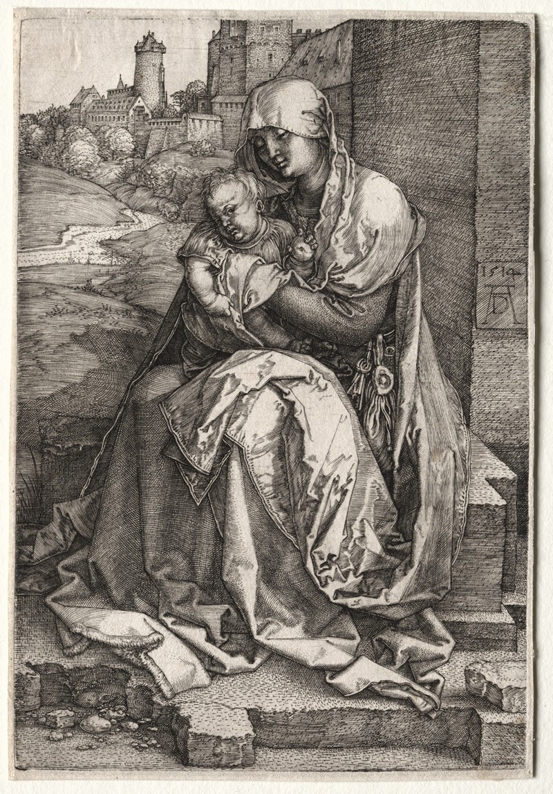 Albrecht Dürer - The Virgin and Child Seated by the Wall